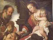 The Holy Family with John the Baptist (mk05) Bernardo Strozzi